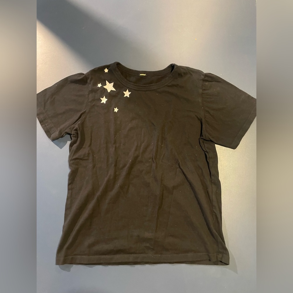 Monrow Black Star Tee